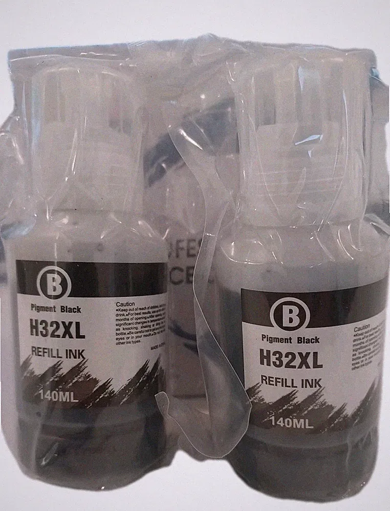 2 PACK Black Ink Printer Cartridge Refill Ink Bottles 240ML 8.11oz NEW