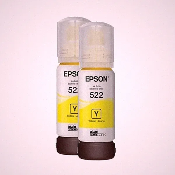 2-Pack Epson 522 Yellow 70ML Ink Bottle