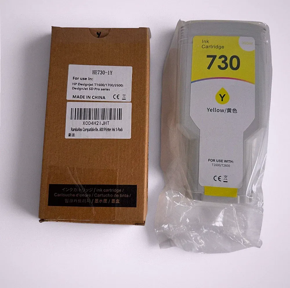 300ML Yellow Ink Cartridge for HP 730 for HP DesignJet T1600 T2600 Printer