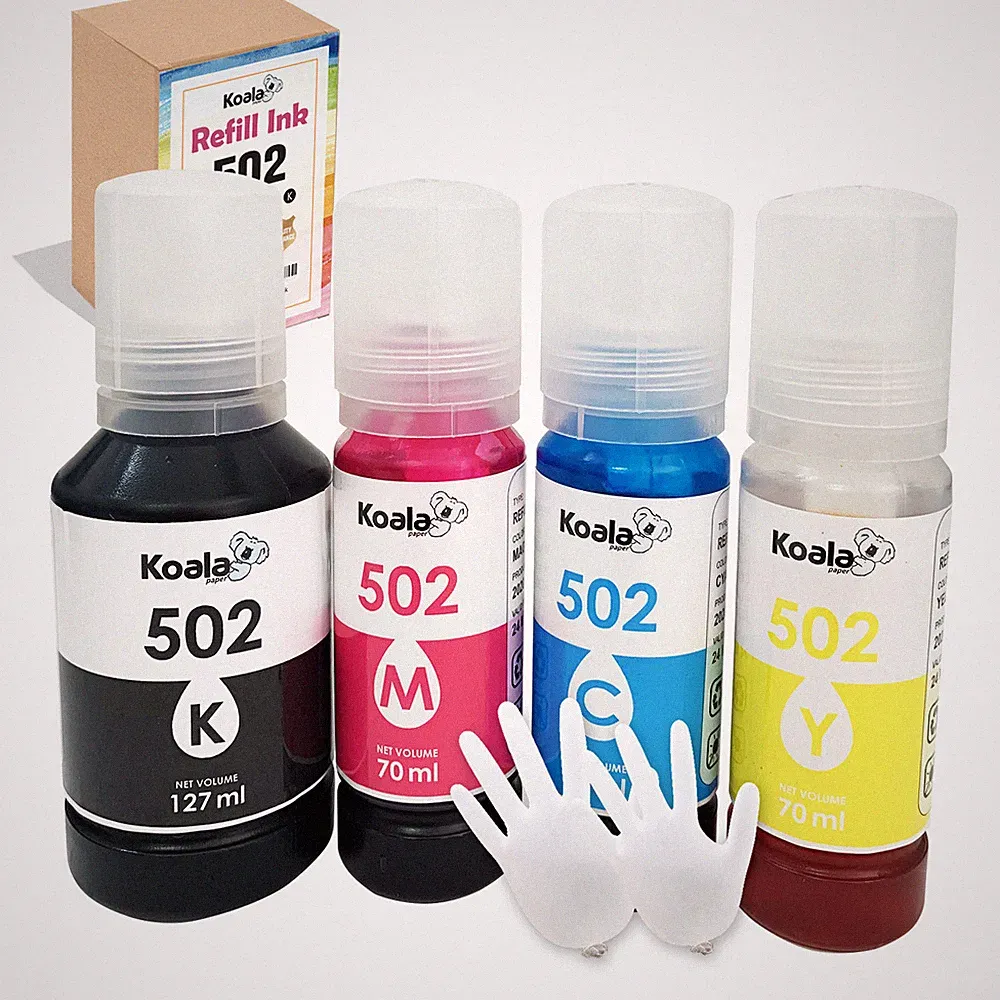 4PK Koala Ink Refill Kits Fit ET-2750 2760 2850 2700 3760 4760 ST-2000 Epsn 502