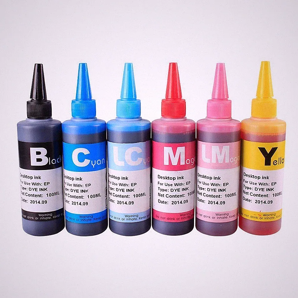 6x70ML Bulk Refill Ink Set For Epson Photo Stylus 1400 Artisan 1430 T079 CISS
