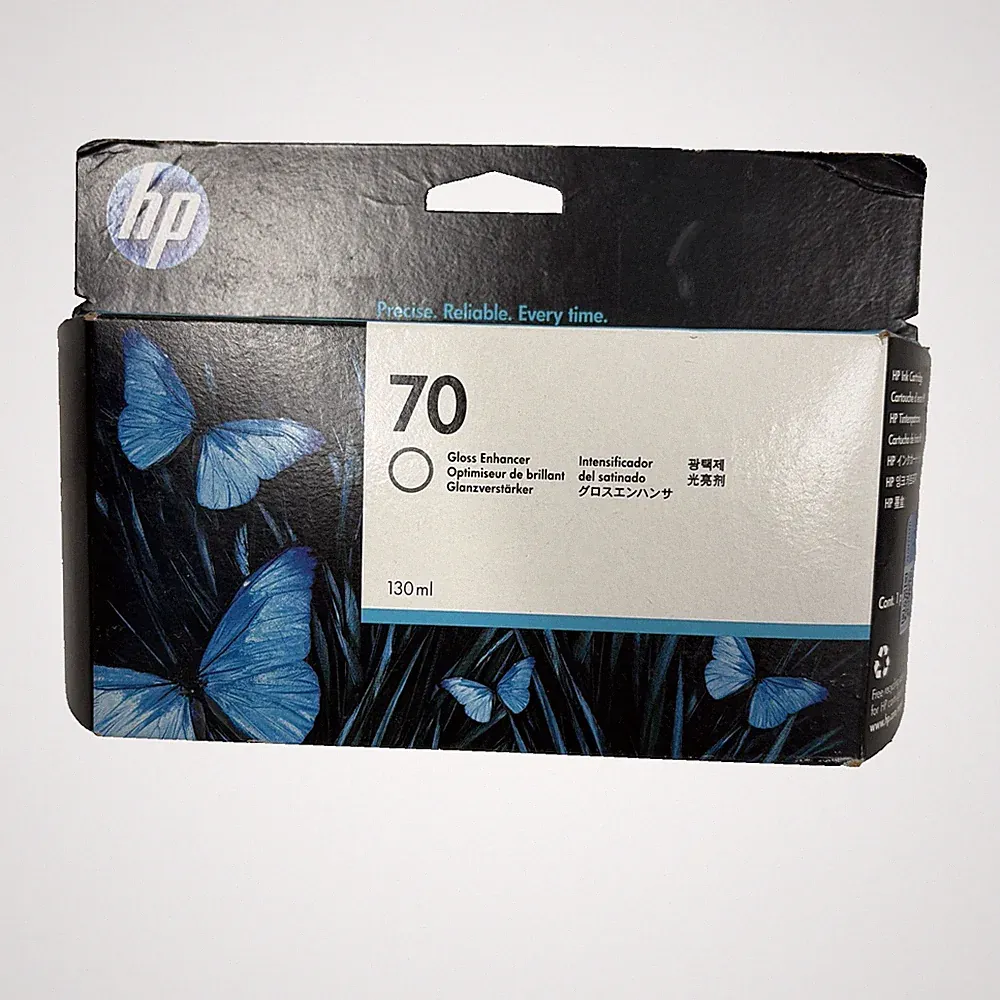 Genuine HP 70 Gloss Enhancer Ink 130ml DesignJet L3S81B E1L21B Q6675A BRAND NEW