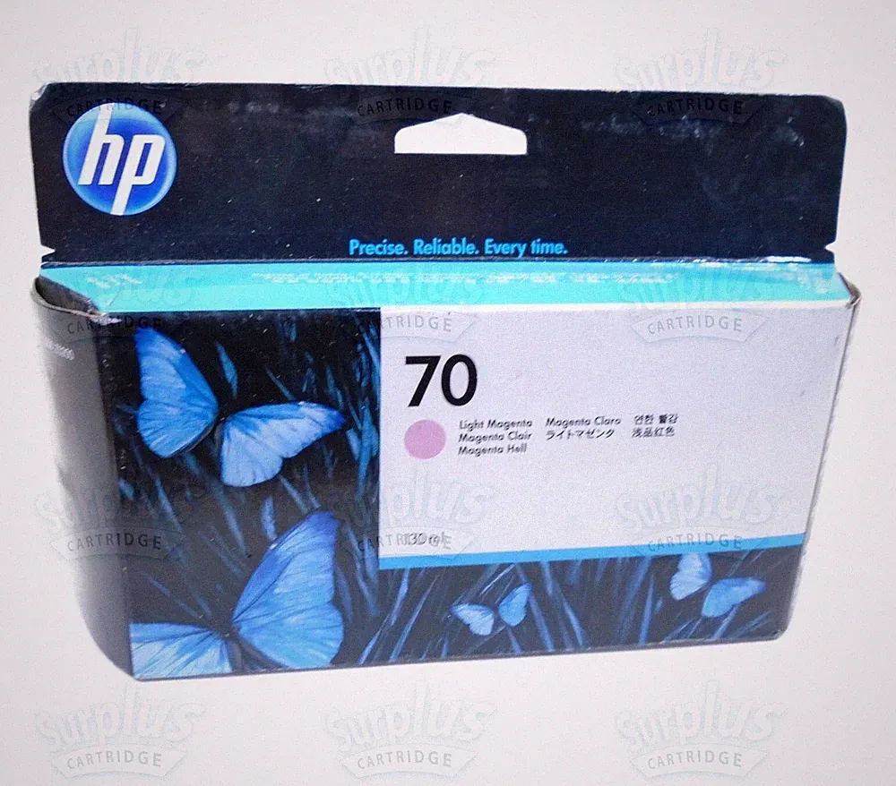 Genuine HP 70 Light Magenta Ink 130ml DesignJet L3S81B E1L21B Q6675A -Retail Box