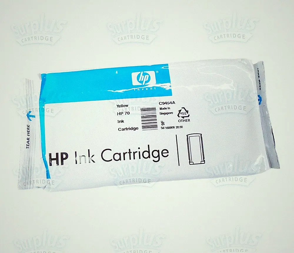 Genuine HP 70 Yellow Ink 130ml DesignJet L3S81B E1L21B Q6675A - Retail Box