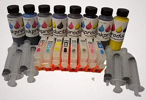 Ink Refill Kit For Canon Pro 200and Pro 200s Printer With Refillable Cartridges