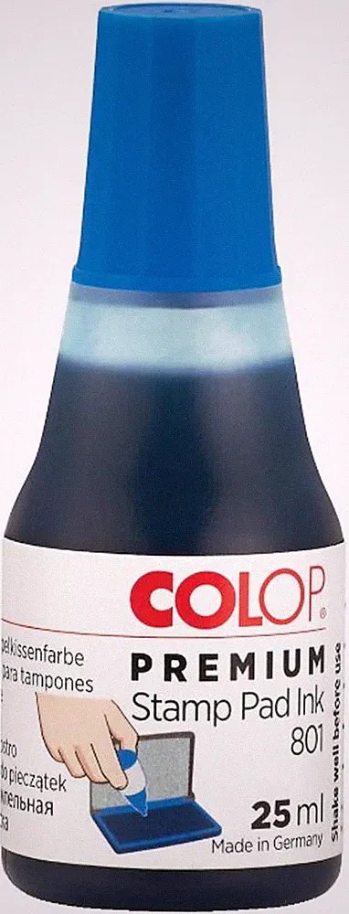 Non-Toxic, Water Based 801 Premium Ink (Blue, 25 Ml)